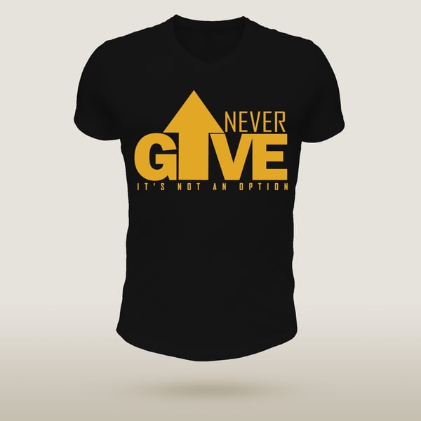 Image of Never Give Up - Metallic Gold Edition
