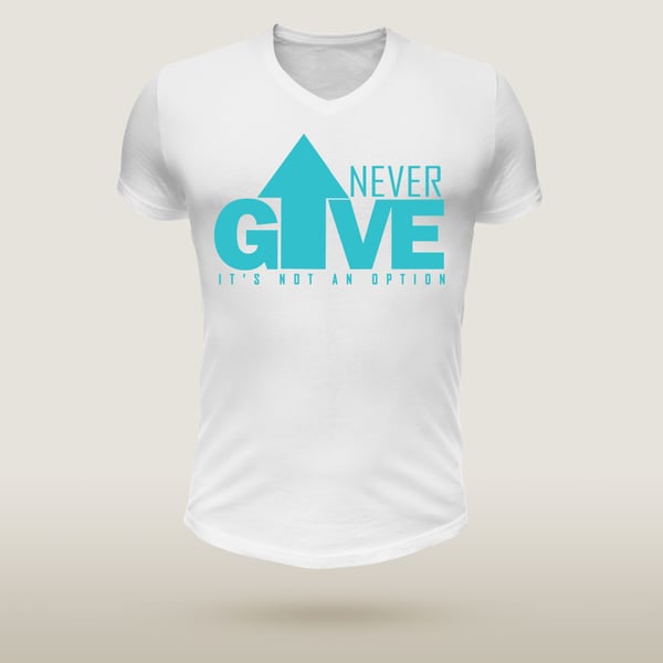 Image of Never Give Up - Blue & White SPECIAL EDITION 