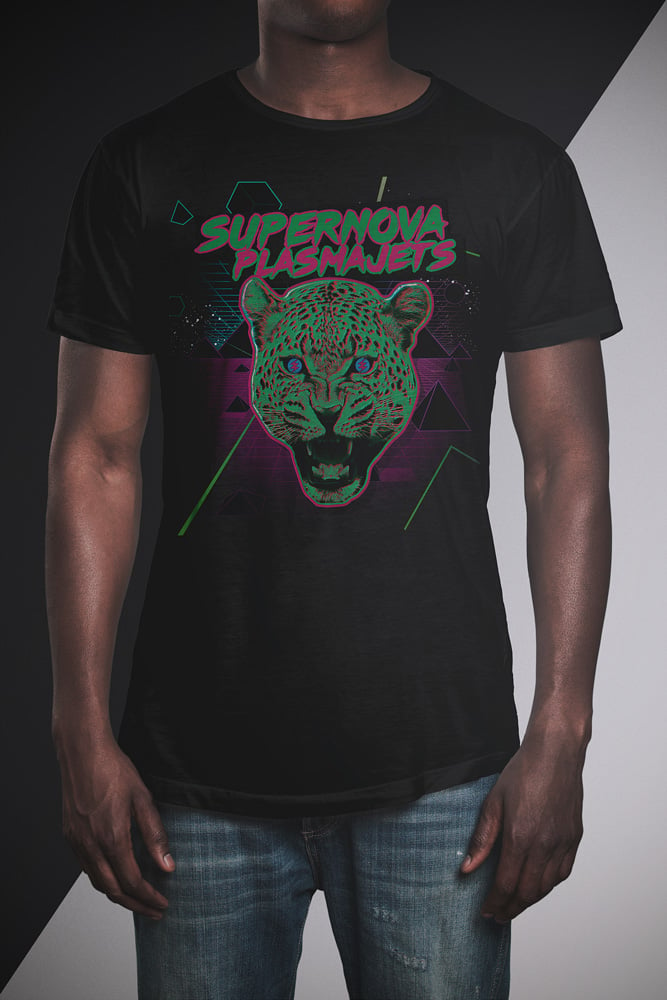 Image of Supernova Plasmajets T-Shirt "Leopard" black