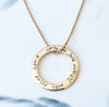 "Circle of Love" 9K gold Necklace