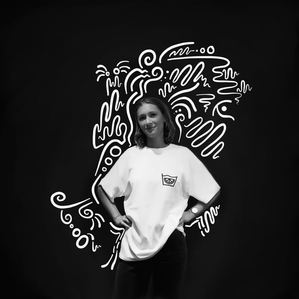 Image of This Art is Machine Washable - White Tee