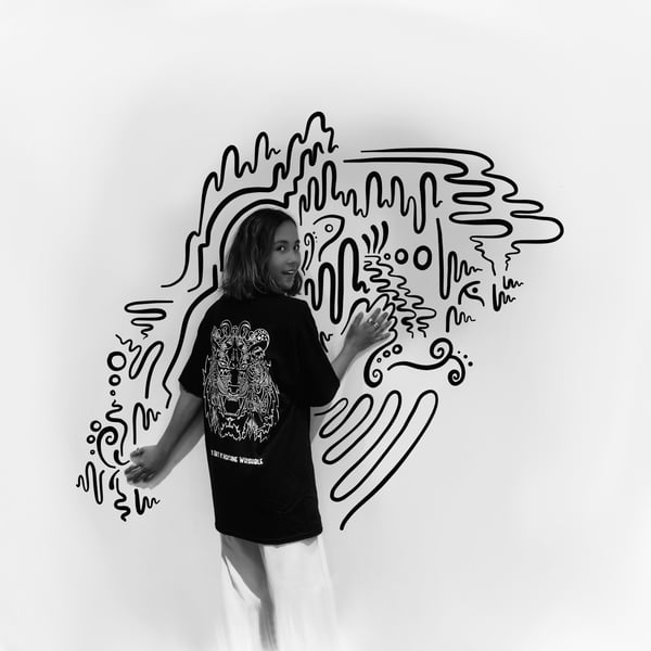 Image of This Art is Machine Washable - Black Tee
