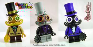 NEW!  Mr. SILVER Mechtorian custom minifigure