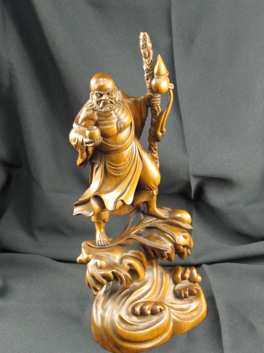 chinese wooden carved figures