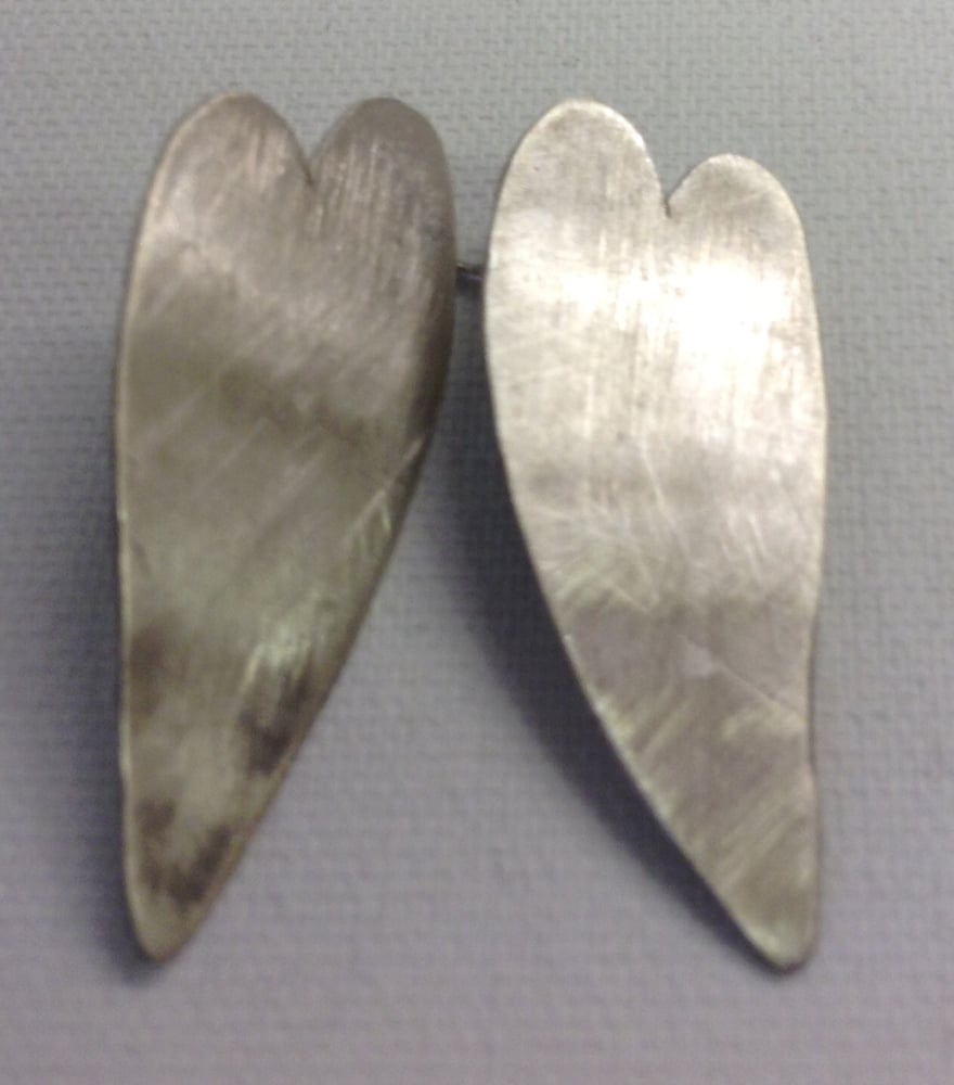 Image of Silver Heart Studs