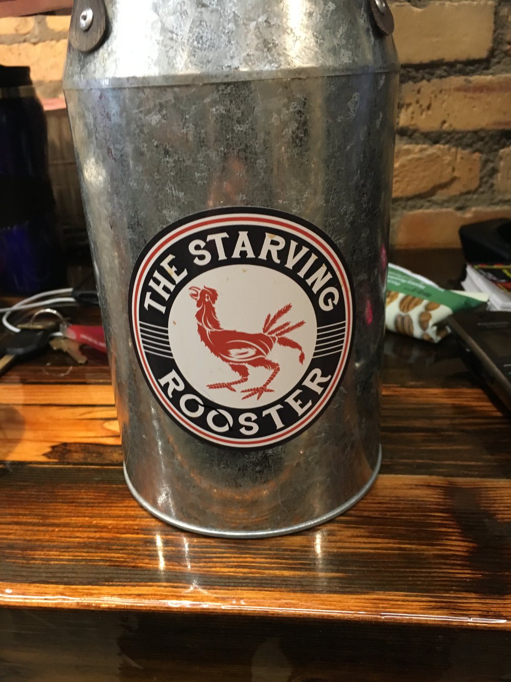 Image of The Starving Rooster Sticker is 