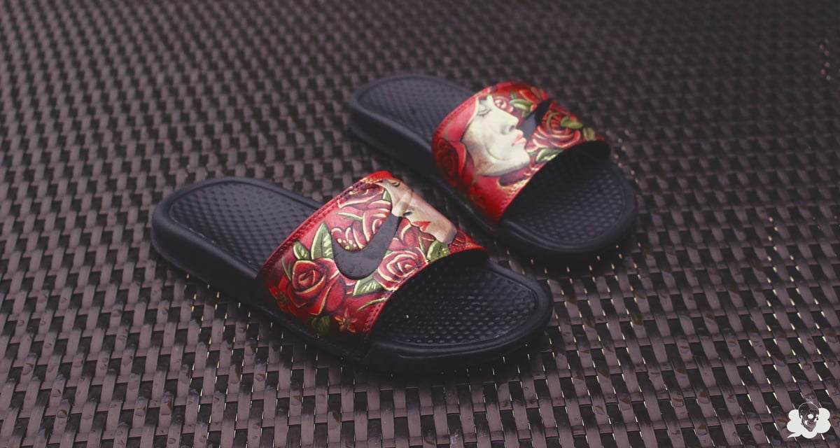 Image of Hand Painted Custom Nike Slides