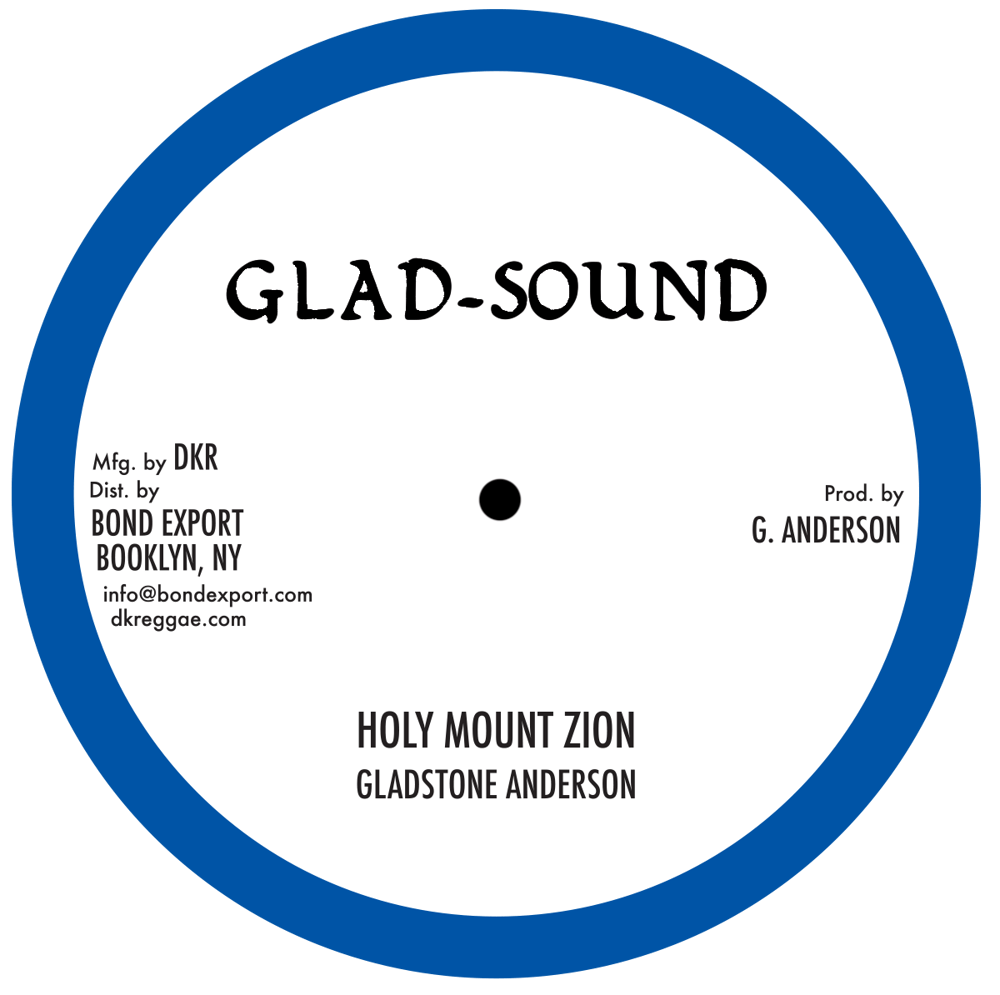 Image of Gladstone Anderson - Holy Mt. Zion / Holy Children 10" (Glad Sound)