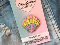 Image 4 of Rainbow Shell Enamel Pin