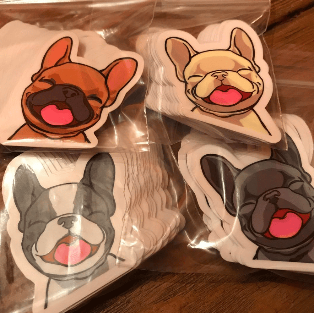 Image of Happy Puppy Stickers (set of 4)