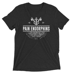 Image of Pain Endorphins Triblend T-Shirt black