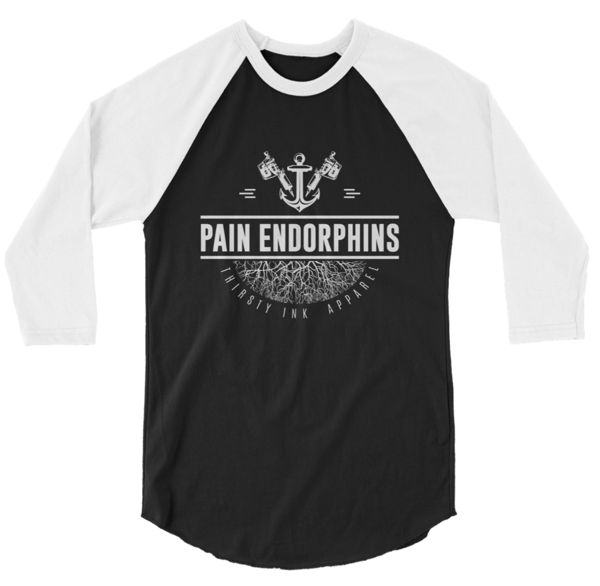 Image of Pain Endorphins Raglan Black