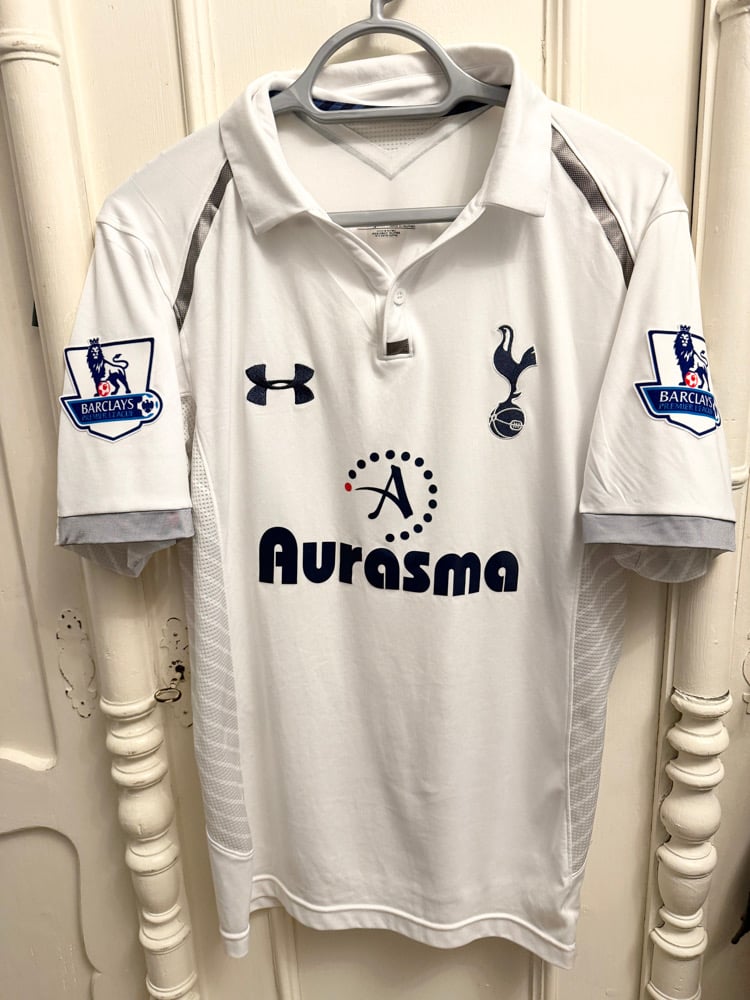 Image of Tottenham Hotspur “BALE 11” 2012/13 Home Shirt +PL patches (M)