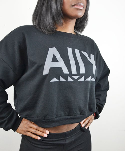Image of AllY Cropped Sweatshirt