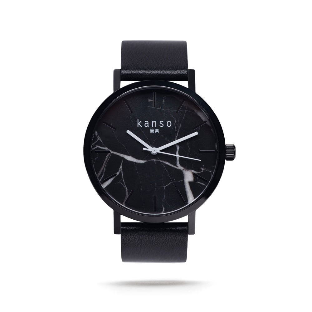 Image of Kanso Marble Watch - Black