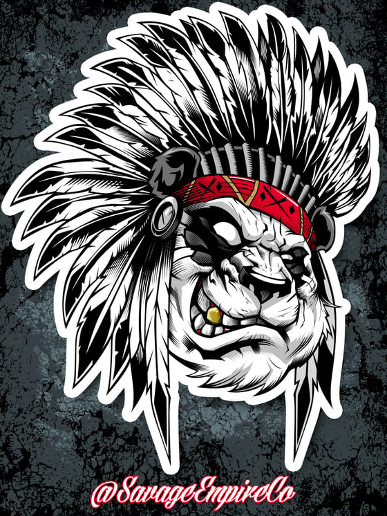 Image of SAVAGE CHIEF "Gold Tooth" EDITION STICKERS