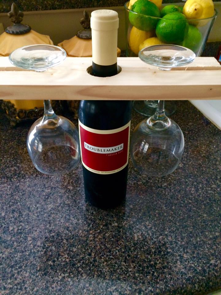 Image of Bottle Neck Wine Glass Holder