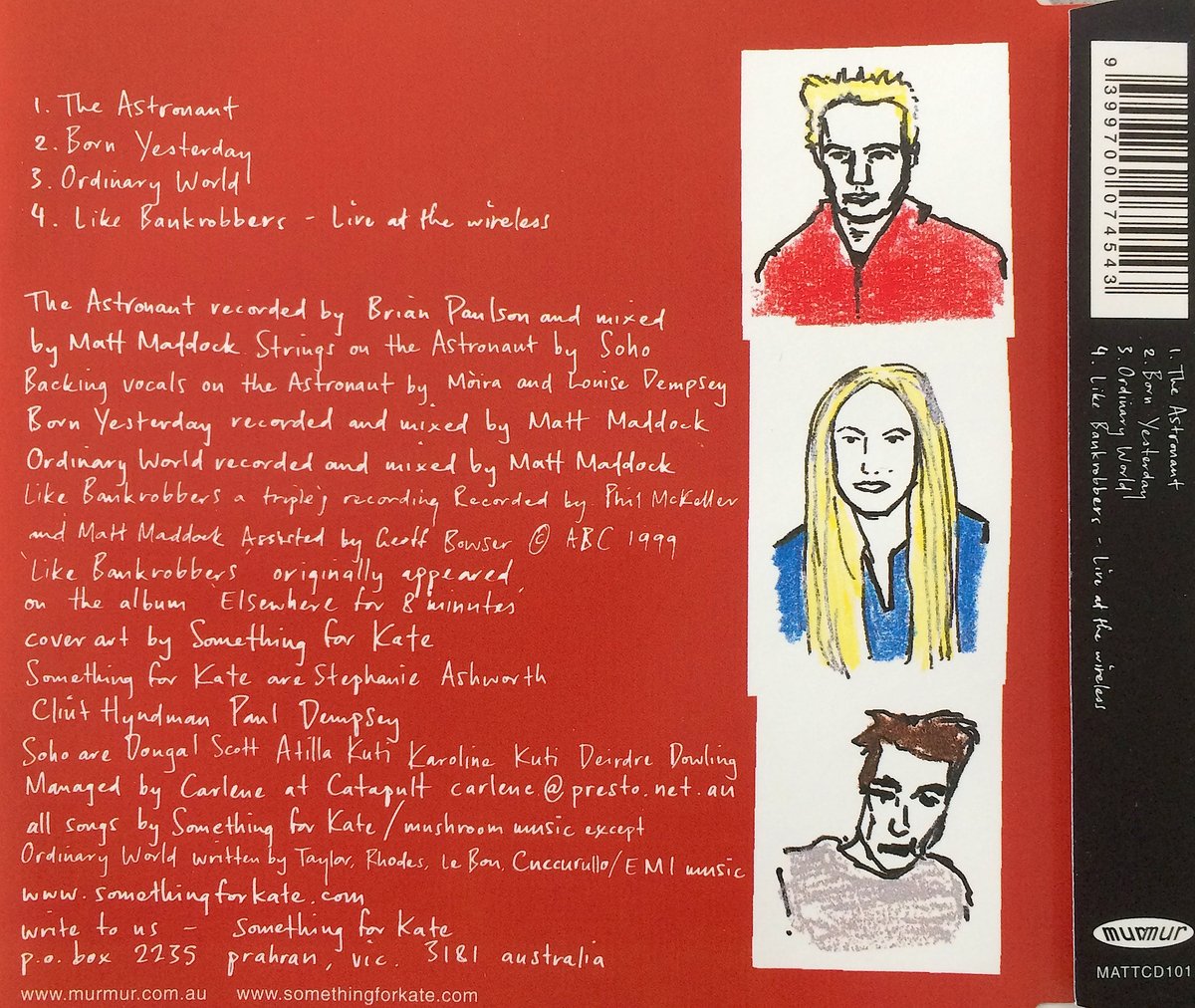 Image of Something for Kate - 'The Astronaut' CD single