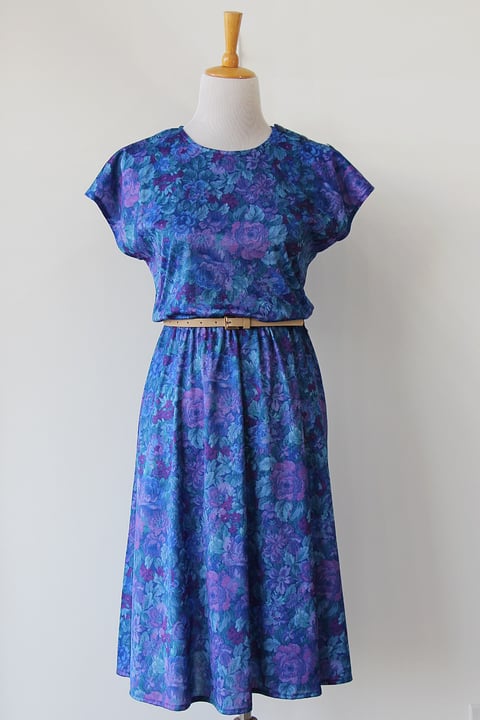 Image of SOLD Blue Garden Dress