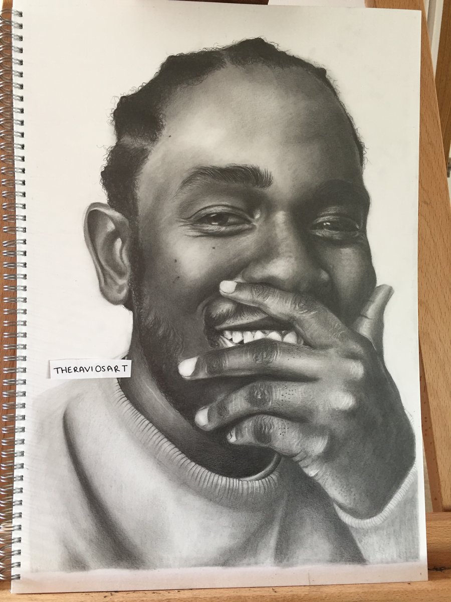 Image of Kendrick Lamar - A3 Detailed Portrait Drawing