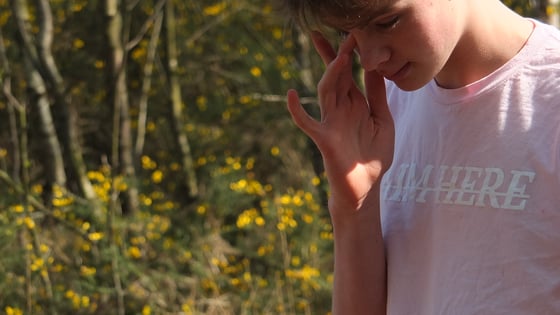 Image of Aim Here Logo Tee (Pink)