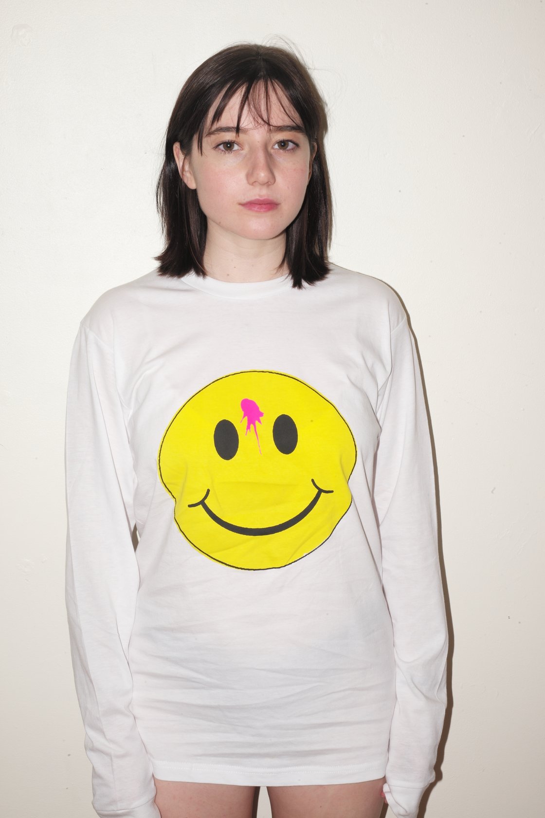 Image of ACID Smiley Bullet Hole Long Sleeve