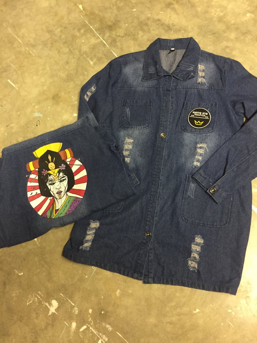 Image of Extended " Japanese " denim jacket