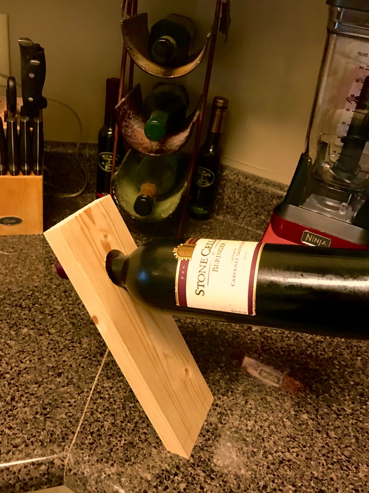 Image of Tilted Wine Bottle Holder