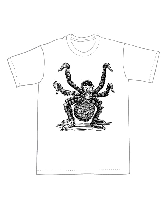 Friendly Spider T-shirt (B3)**FREE SHIPPING**