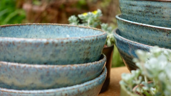 Image of Blue Cereal/Soup Bowl