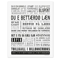 Trøndelag postkort "Du e bettærdø læn"