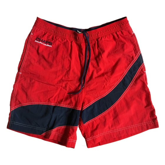 Image of Vintage Chaps x Ralph Lauren - Wavy Swimshorts - Medium