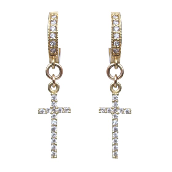 Image of cross earrings