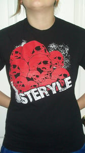 Image of Steryle Red Skulls T-Shirt