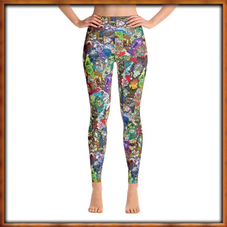 Image of All Over Trees Yoga Pants