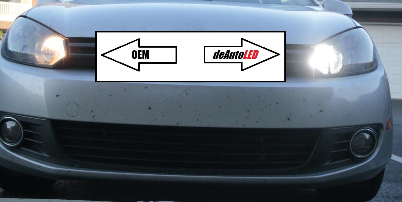 Image of H15 or H9 Daytime Running LEDS & High Beams Fog - Plug & Play Fits: Volkswagen / Audi / many models