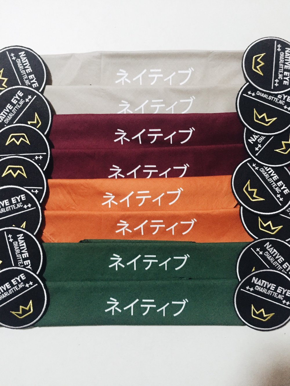 Image of Japanese " native " bandanas