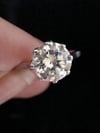 Art Deco Platinum Diamond Solitaire Ring 1.59ct