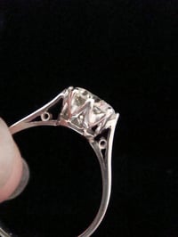 Image 5 of Art Deco Platinum Diamond Solitaire Ring 1.59ct