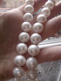 Image 4 of Stunning large cultured freshwater pearl necklace 12mm. 17.5 inches