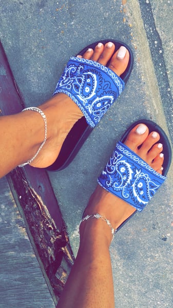 Image of Blue Bandana Slides