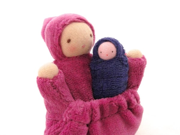 Image of Raspberry Pink Pocket Mama Doll 