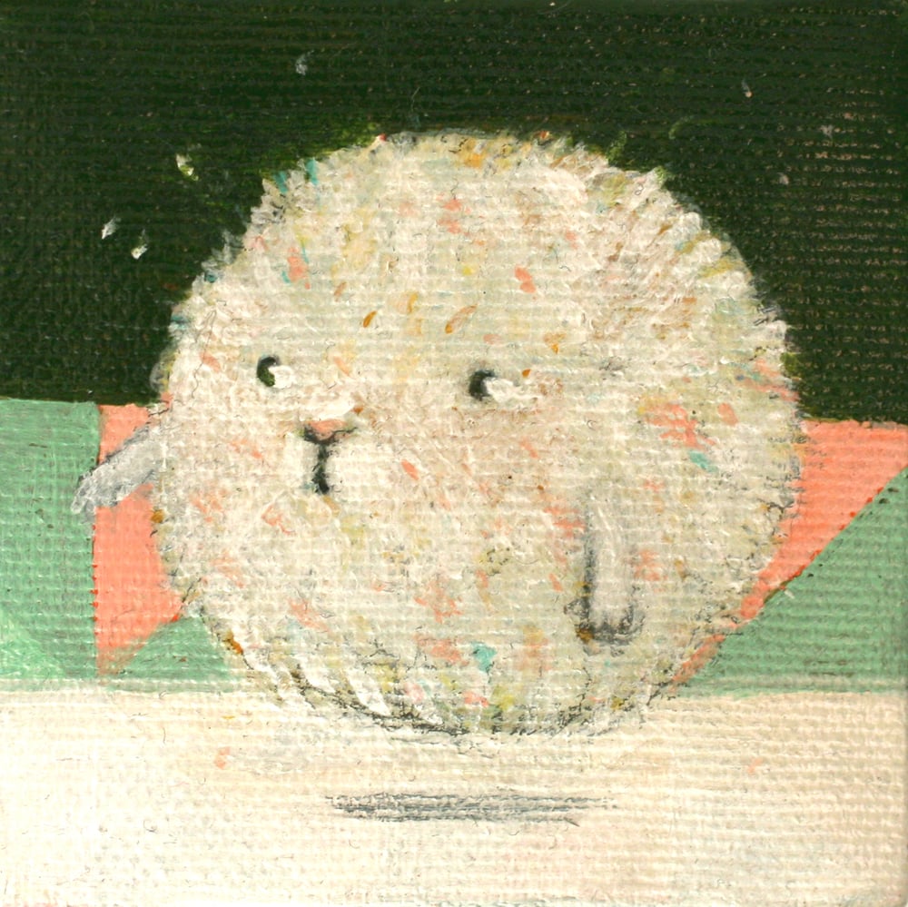 Image of original little painting. Floating Farfotsel