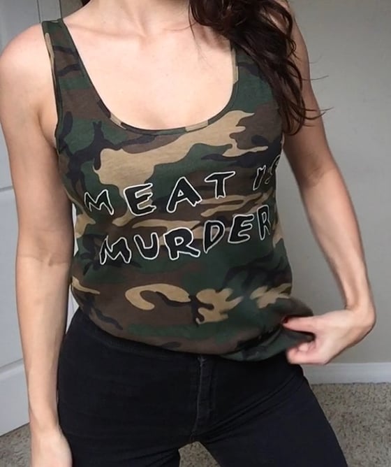 Image of *NEW* Now in stock! Meat is Murder womens tank