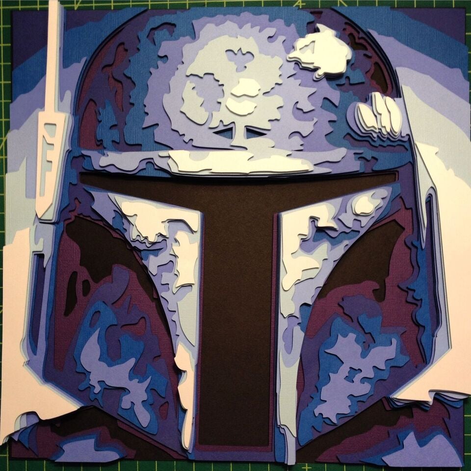 Image of Boba Fett (Blue) - In Acrylic Case