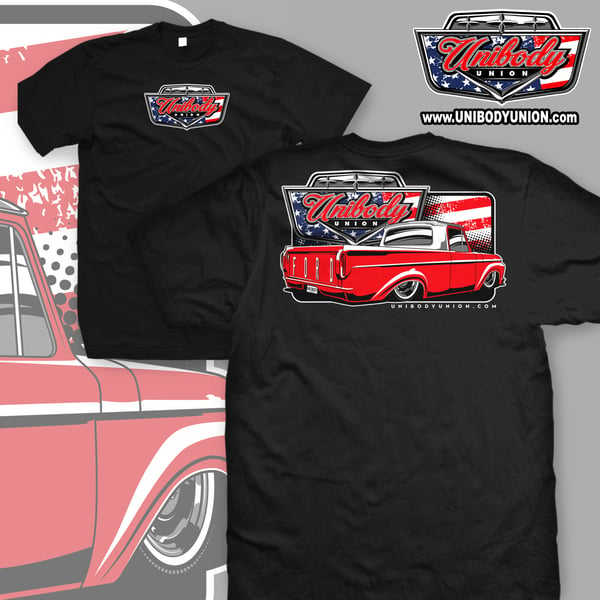 Image of Ford F100 Red, White & Blue T-Shirt