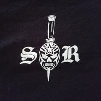 Image 2 of Saints & Rudos™ - Live Fast, Die Rudo Thunderbolt T-shirt (SOLD OUT! RETURNS AT SDCC)