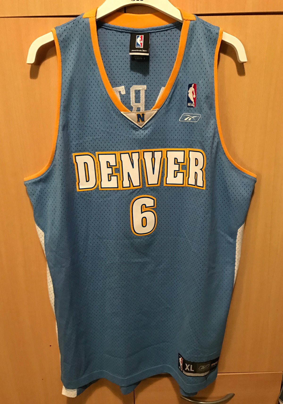 Image of Kenyon Martin Denver Nuggets  Reebok Swingman NBA Jersey M