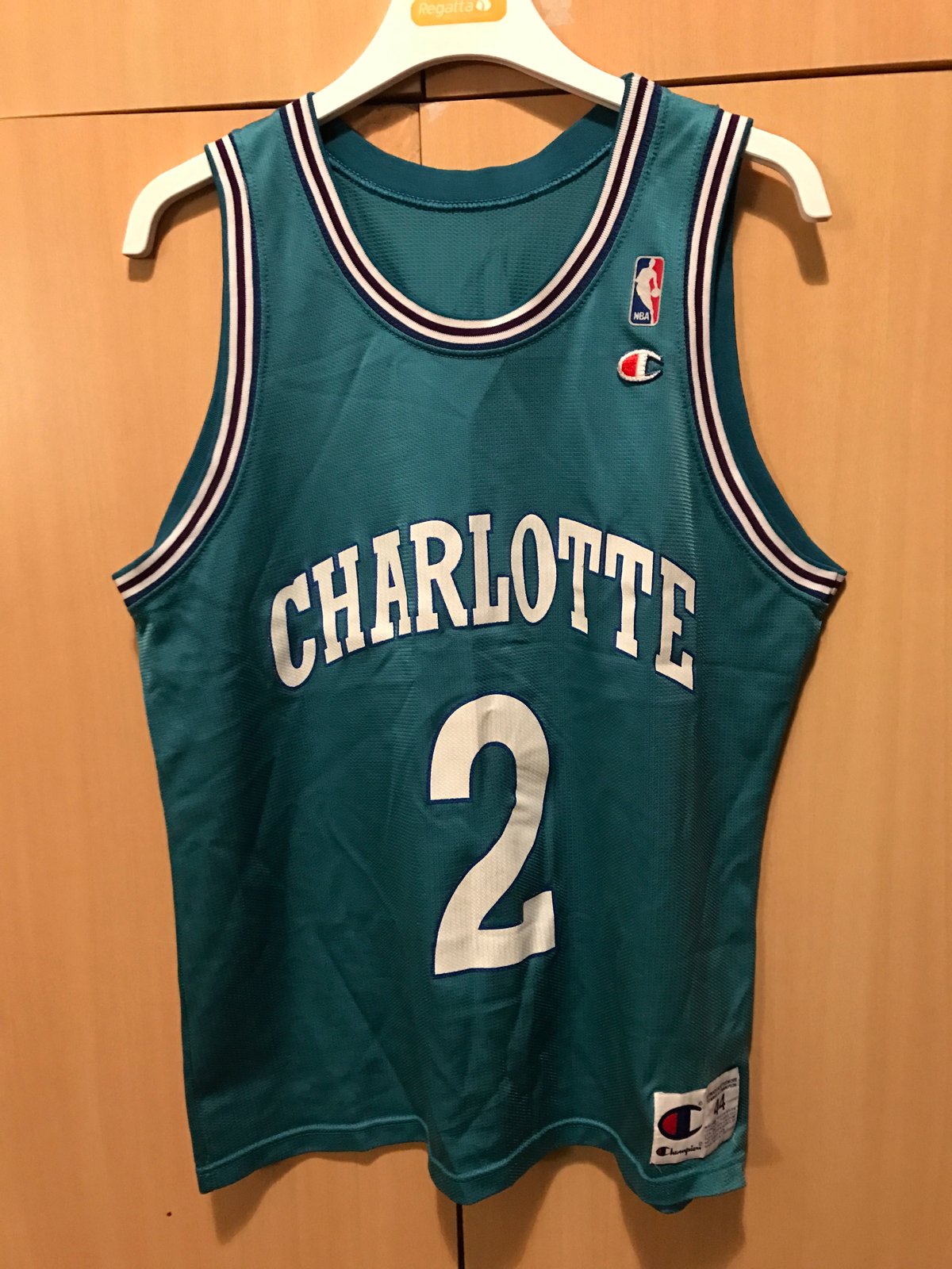 Vintage Larry Johnson Charlotte Hornets 