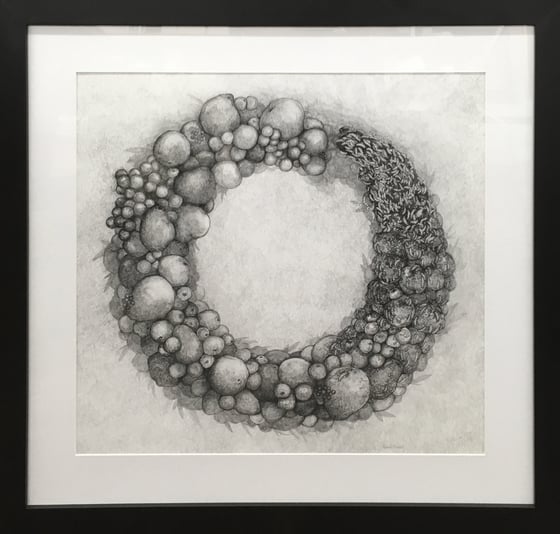 Image of "Ouroboros II - the fruits of labor are spoils of war"   -  framed, Giclee`